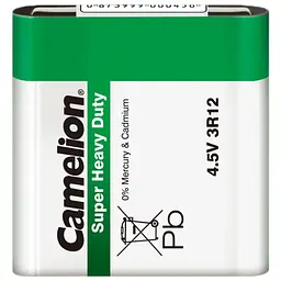 Батарейка Camelion 3R12 4.5V Super Heavy Duty Zinc-carbon x 1 (3R12-SP1G)