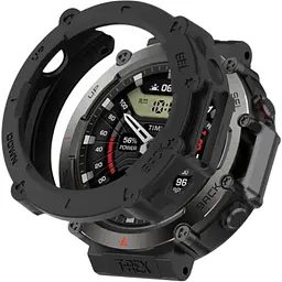 Чохол-бампер DK Силікон Outlines для Xiaomi Amazfit T-Rex Ultra (black)