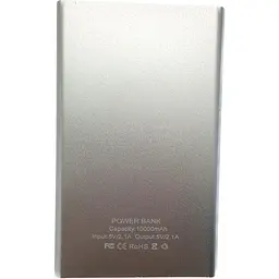УМБ Power Bank Pineng 9800mAh повербанк зовнішній акумулятор Silver (11244) - мініатюра 5