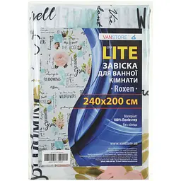 Шторка для ванної VanStore Roxen з візерунком 240 x 200 см (63114) - мініатюра 3