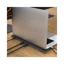 Порт-реплікатор J5create Dock-Station USB-C 10-in-1 (HDMI/PD/USB-A/USB-C/LAN/картридер/audio) (JCD542-N) - мініатюра 10