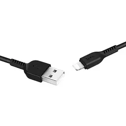 Кабель Hoco X20 USB lighting 2 м дріт для заряджання смартфона/телефона чорний
