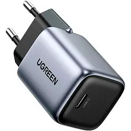 Мережевий зарядний пристрій Ugreen CD319 Nexode Mini 30W PD GaN Tech Charger Grey (90666) [99294] - мініатюра 2