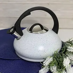 Чайник із нержавіючої сталі 3.0 л Edenberg EB-8812 білий