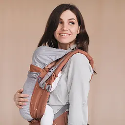 Ерго рюкзак ONE з народження і до 2-х років для малюків вагою до 15 кг Love&Carry Цегляний - мініатюра 4