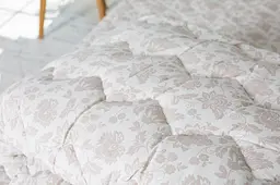 Ковдра Ecotton полуторна 140х205 см вовняна стьогана бязь бежевого кольору 20-1154 Beige (19172) - мініатюра 2