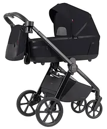 Коляска 2 в 1 Carrello Omega CRL-6540 Cosmo Black дощовик москітна сітка LED-ліхтарик - мініатюра 2