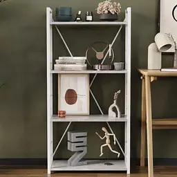 Етажерка 4/60 Ferrum-decor Серії Коннект 120x60x28 білий ДСП Бетон 16мм (FRD-105528)