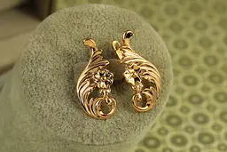 Сережки Xuping Jewelry Купава 2,9 см золотисті