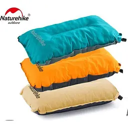 Подушка самонадувна Naturehike Sponge automatic NH17A001-L, жовта - мініатюра 4