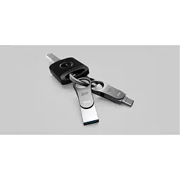 USB флеш-накопичувач Silicon Power Mobile C80 64GB USB-A 3.2 Gen 1 / USB-C Silver (SP064GBUC3C80V1S) [134403] - мініатюра 6