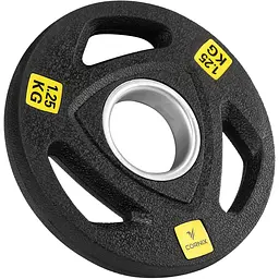 Диск олімпійський Cornix 1 x 1.25 кг 51 мм металевий, прогумований Black XR-0423