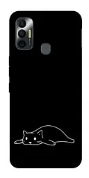 TPU чохол Demsky Lazy cat для TECNO Spark 7