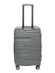 Валіза середня M поліпропілен Milano bag 0306 65×42×28см 56л Срібна - мініатюра 3