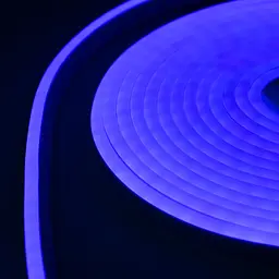 Світлодіодна неонова стрічка NeonFlex NF-S5, силіконова, гнучка, синя, довжина 5 м, живлення 12В - мініатюра 3