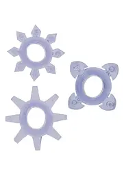 Ерекційне кільце ToyJoy Tickle C-Rings, 3шт (фіолетовий)