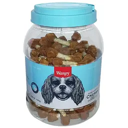Wanpy Chicken Jerky Dumbbells ВАНПІ КІСТКА-ГАНТЕЛЬ З В’ЯЛЕНОЮ КУРКОЮ ласощі для собак, 1 кг