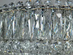 Кришталева підвісна LED люстра Diasha 8693-500CH у хромі - мініатюра 5