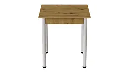 Стіл кухонний Ferrum-decor Агата 75x80x80 Білий ДСП Дуб Артізан 16мм (FRD-105675) - мініатюра 4