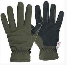 Рукавички SoftShell із утеплювачем Thinsulate Mil-Tec 12521301 Olive - S