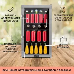 Холодильник вітрина для напоїв Klarstein Beersafe 3XL (10046069) - мініатюра 5