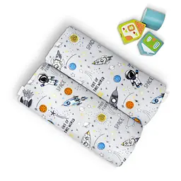 Пелюшки фланелеві Cosas Grey Space 80х100 см, сірі - мініатюра 3