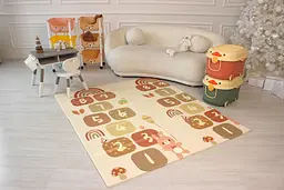 Розвиваючий двосторонній складний килимок Poppet Грайливі кошенята та Класики 150х180x1 см (PP041-150) - мініатюра 6