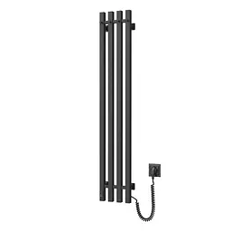 Електрична рушникосушка Navin Levante 210x1200 Sensor права, чорний муар 10-012033-4860, Чорний матовий, Праве, Електронний - мініатюра 3