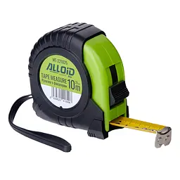 Рулетка Alloid Base, з фіксатором, 10м×25мм (MT-221025) - мініатюра 2