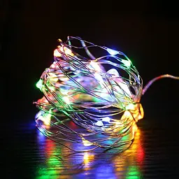 Гірлянда роса 10 метрів гірлянди капля роси з режимами Niki Light 100 лед гірлянда юсб на пульті Мультиколор - мініатюра 5