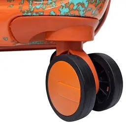 Валіза маленька для ручної поклажі Madisson Snowball 65203 S 56x36x23 см полікарбонат Зелено-помаранчевий - мініатюра 7