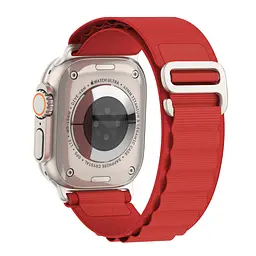 Ремінець для Apple Watch 42 (Series 11-10)/41/40/38, червоний, Alpine Loop Alpina Band, тканинний поліестеровий ремінець для смарт-годин, дихаючий, для активного відпочинку та спорту, ArmorStandart (ARM81046) - мініатюра 5