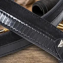 Чоловічий джинсовий ремінь Tony Perotti 5012 nero (90338) Чорний - мініатюра 7