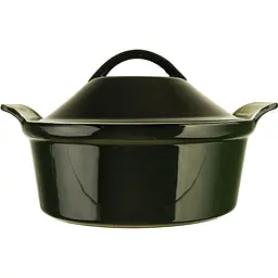 Форма для запікання Gipfel Majolica овальна з кришкою 2.4 л 28х25х16 см (3834) - мініатюра 2
