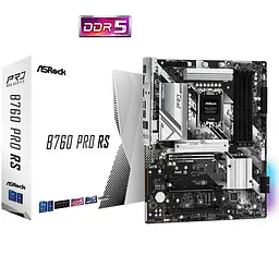 Материнська плата ASRock B760 PRO RS (1700/B760, 4*DDR5, 3xPCIex16, 4xSATAІІІ, 3xM.2, 2.5GLan, 7.1ch, ATX) - мініатюра 5