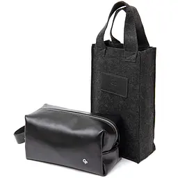 Чоловіча шкіряна косметичка GRANDE PELLE 21х11х9 см acs0018591 - мініатюра 5