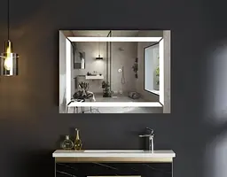 Дзеркало Mixxus Light MR01-70x50 (годинник, LED-підсвічування, антизапотівання) (MI6000) - мініатюра 10