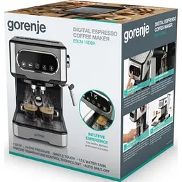 Рожкова кавоварка еспресо Gorenje ESCM15DBK - мініатюра 3