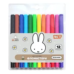 Фломастери "Yes" 12кольор. "Miffy" №650604 - мініатюра 2