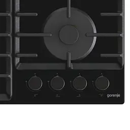 Варильна поверхня Gorenje газова на склі, 60см, чавун, чорний - мініатюра 6
