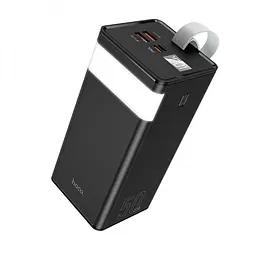 УМБ портативне зарядне 40000mAh 22.5W 3A зі швидкою зарядкою PD/QC зовнішній акумулятор універсальні порти 2 USB/Type-C LED дисплей вбудований ліхтар повербанк Hoco J86 Powermaster