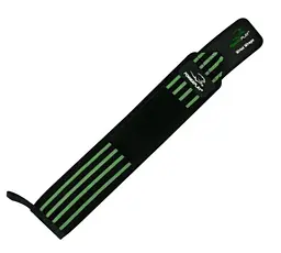 Бинти для зап'ясть (кистьові бинти) PowerPlay 3081 Чорно-Зелені (пара) (PP_3081_Black/Green) - мініатюра 3