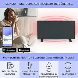 Інфрачервоний обігрівач Klarstein Taal Smart (10041870) - мініатюра 3
