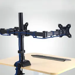 Настільне кріплення кронтшейн для двох моніторів VESA тримач UKC Desk Mount 9629 17-33 - мініатюра 6
