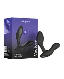 Масажер простати, 10.6х3 см (чорний) We-Vibe Vector + Лубрикант 50 мл - мініатюра 13