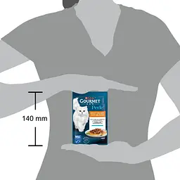 Вологий корм для дорослих котів Purina Gourmet Perle Mini Fillets Tuna міні філе у соусі з тунцем 85 г - мініатюра 4