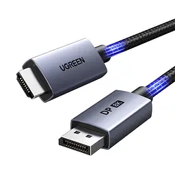Відеокабель UGREEN DP141 DisplayPort - HDMI 8K 60 Гц 2 м чорний (25735)