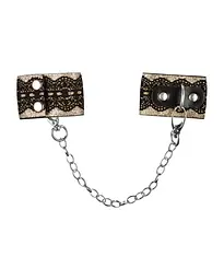 Наручники з блискітками та ланцюгом Obsessive A746 cuffs - мініатюра 3