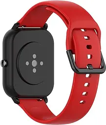Ремінець силіконовий BeWatch для Xiaomi Amazfit BIP/GTS/GTR S 20 мм Червоний (1010344S) - мініатюра 2