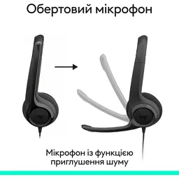 Навушники Logitech H390 USB-C Midnight Black (981-001576) - мініатюра 2
